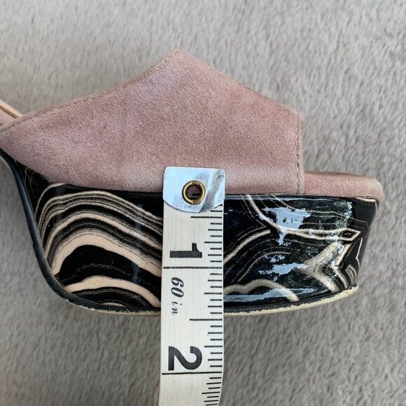 Sacha London Genuine Suede Platform Heel Sandals Sz 7.5 - Picture 12 of 16